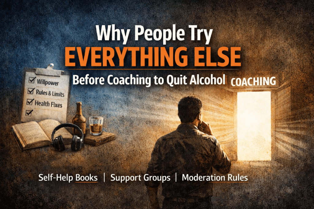 Why Coaching is Rarely The First Thing People Try When Giving Up&nbsp;Alcohol